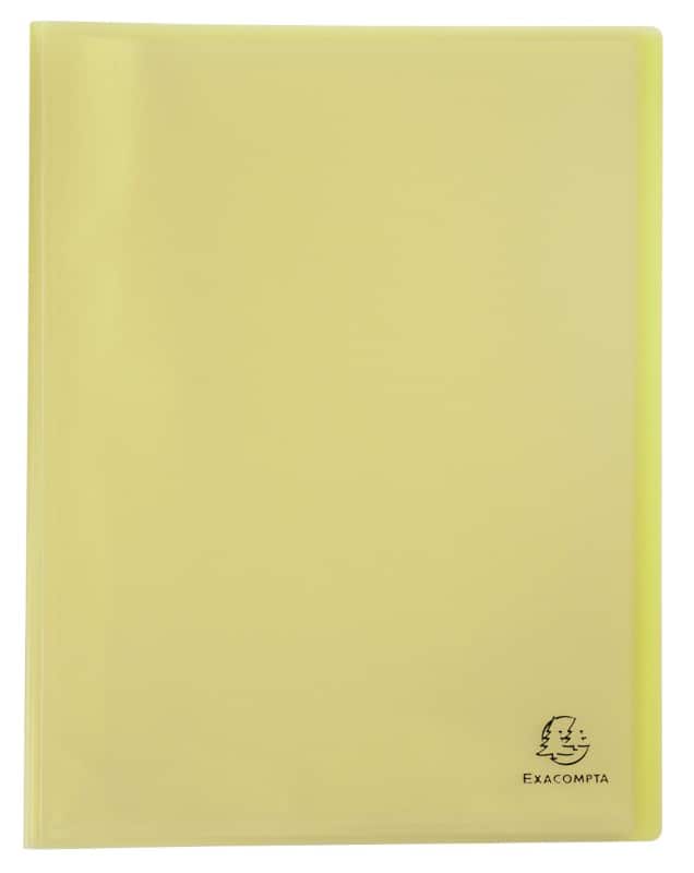 Exacompta Chromaline Pastel Präsentationsmappe 40 Taschen A4 Gelb 10 Stück