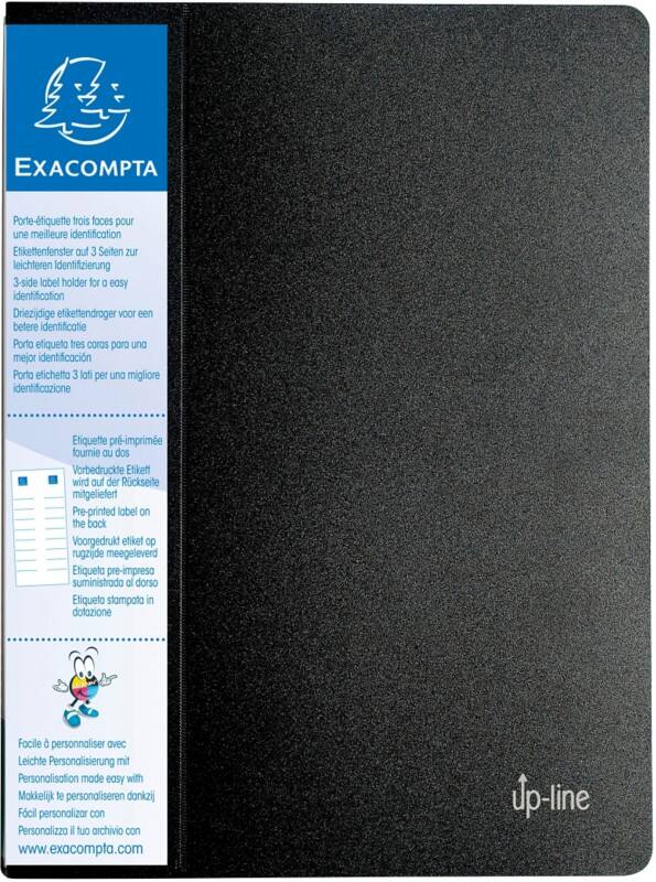 Exacompta Up-line Präsentationsmappe A4 30 Taschen Schwarz 12 Stück