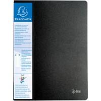 Exacompta Up-line Präsentationsmappe A4 30 Taschen Schwarz 12 Stück