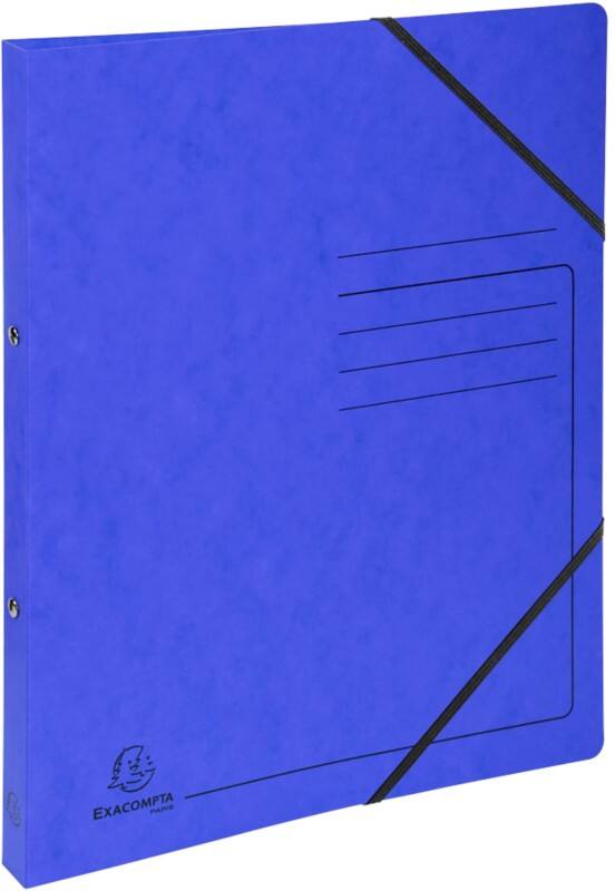 Exacompta Genuine Premium Pressspankarton 15 mm Ringbuch Pressspankarton A4 2-Ring Blau 542552E 10 Stück