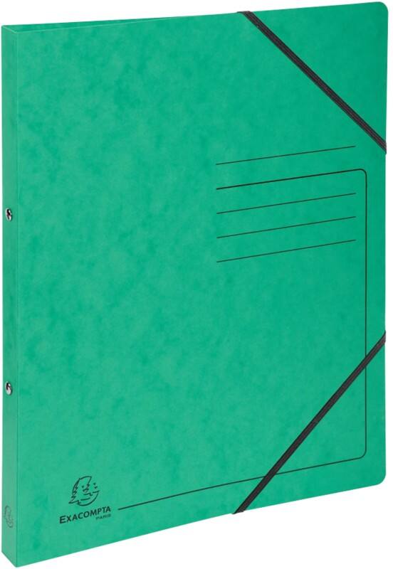 Exacompta Genuine Premium Pressspankarton 15 mm Ringbuch Pressspankarton A4 2-Ring Grün 542553E 10 Stück