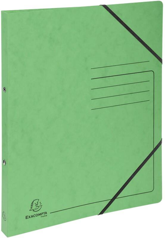 Exacompta Genuine Premium Pressspankarton 15 mm Ringbuch Pressspankarton A4 2-Ring Grün 542563E 10 Stück