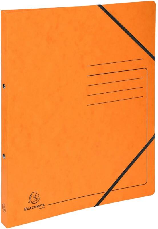 Exacompta Genuine Premium Pressspankarton 15 mm Ringbuch Pressspankarton A4 2-Ring Orange 542554E 10 Stück