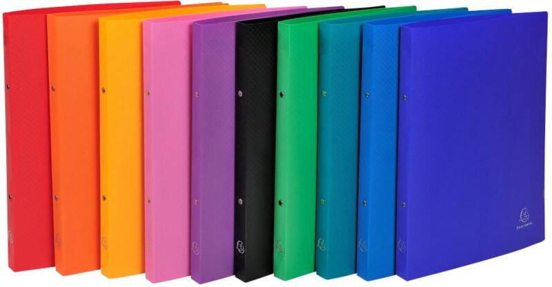 Exacompta OpaK 15 mm Ringbuch PP (Polypropylen) A4 2-Ring Farbig sortiert 541999E 10 Stück