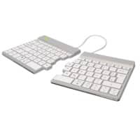 R-Go Tools Tastatur Verkabelt & Kabellos QWERTZ (DE) Bluetooth Weiß RGOSBDEWLWH