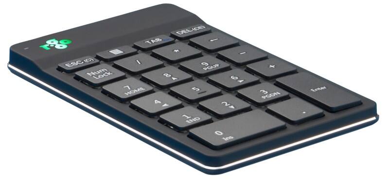 R-Go Tools Tastatur Verkabelt & Kabellos Numerisch Bluetooth Schwarz RGOCONMWLBL