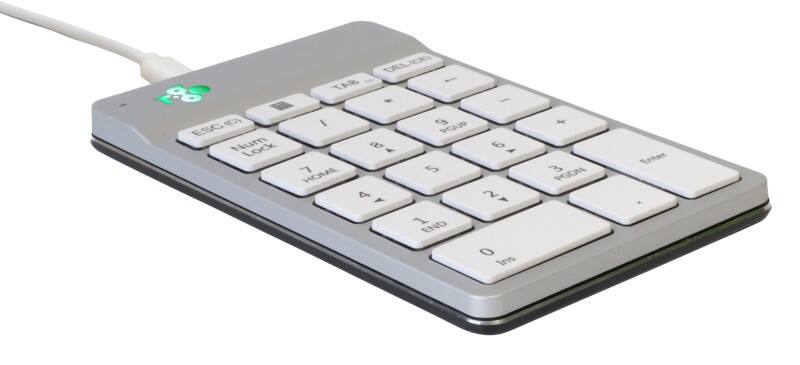 R-Go Tools Tastatur Verkabelt Numerisch Weiß RGOCONMWDWH