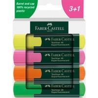 Faber-Castell Textmarker 5 mm TL48 254844 Mehrfarbig Nachfüllbar 4 Stück