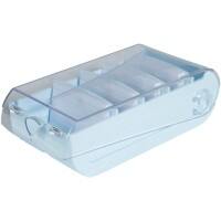 Exacompta Aquarel Karteikasten DIN A8 Kunststoff 650 Karten Pastellblau 8 Stück