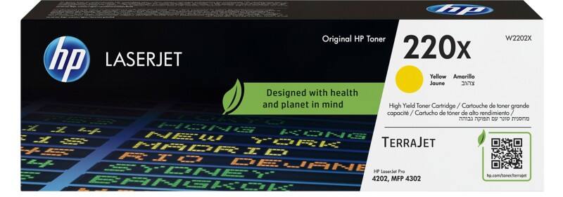 HP 220X Original Tonerkartusche W2202X Gelb