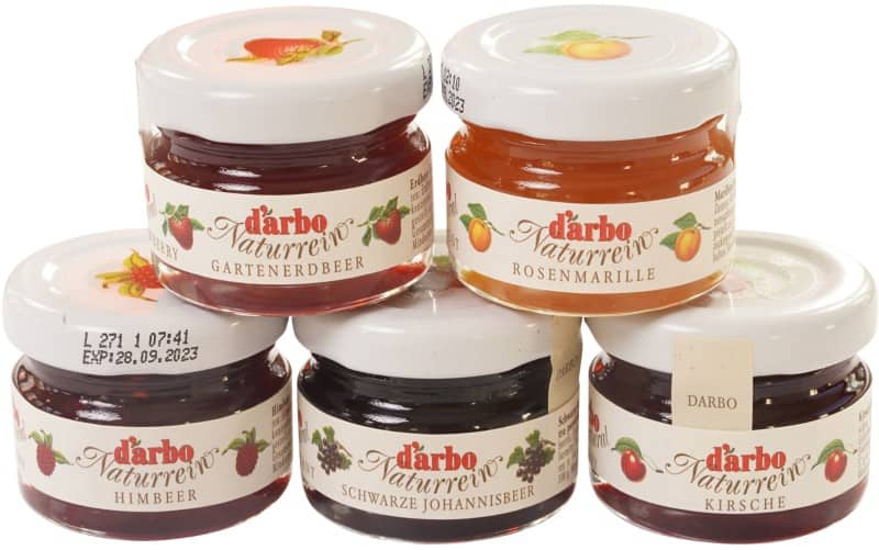 Darbo Marmeladensortiment süß und sauer 60 Gläser à 28 g