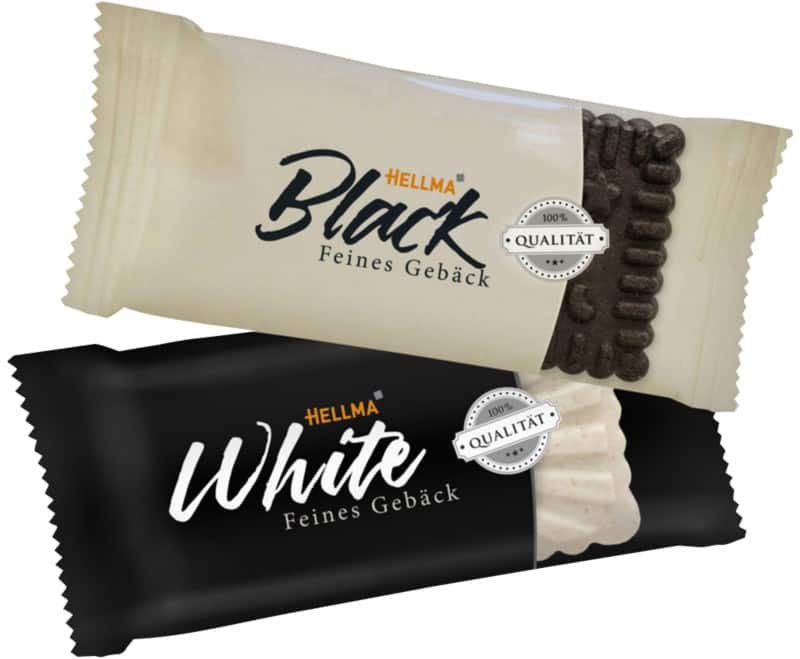 Hellma Black & White Kakao- und Vanillekekse 200 Stück à 5,6 g