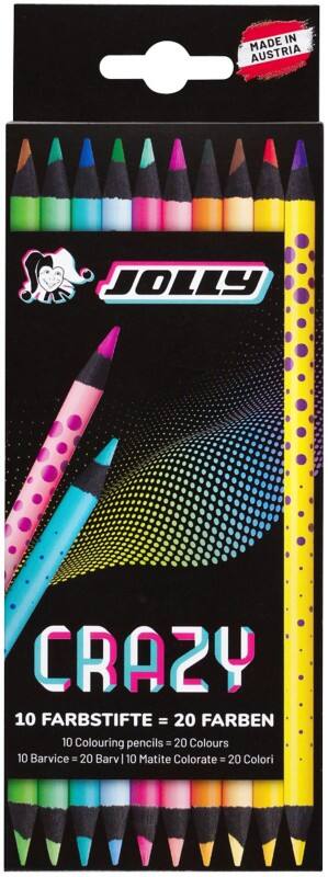 Jolly CRAZY Buntstifte Mehrfarbig 10 Stück