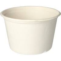 PAPSTAR pure Einweg Suppenbecher Zuckerrohr 600 ml 140 mm Weiß 50 Stück