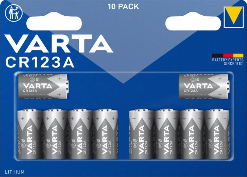 VARTA Batterien 6205 CR123A Lithium (Li) 3 V 10 Stück