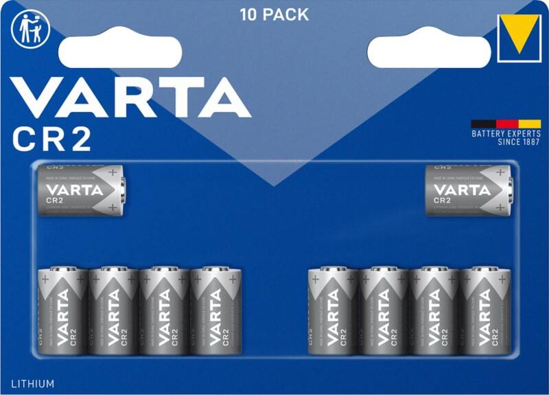 VARTA Batterien 6206 CR2 Lithium (Li) 3 V 10 Stück