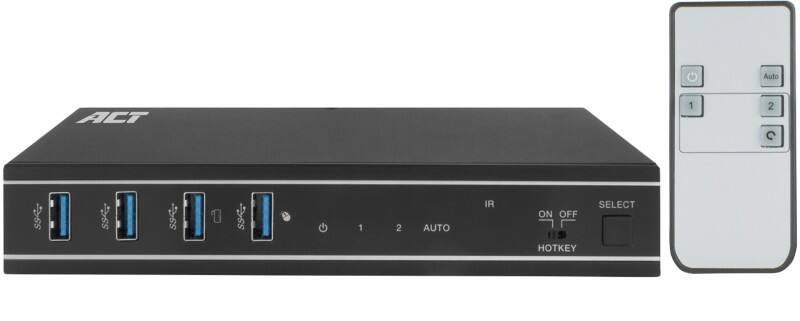 ACT KVM-Switch HDMI Buchse zu HDMI Buchse 1,5 m Schwarz