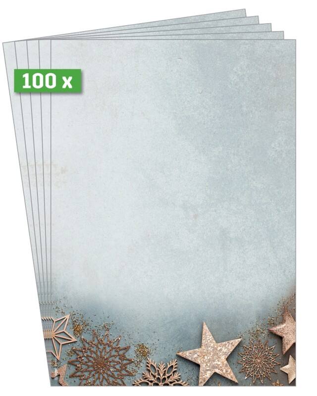 Sigel DIN A4 Briefpapier Blau, Kupfer  90 g/m² 100 Stück
