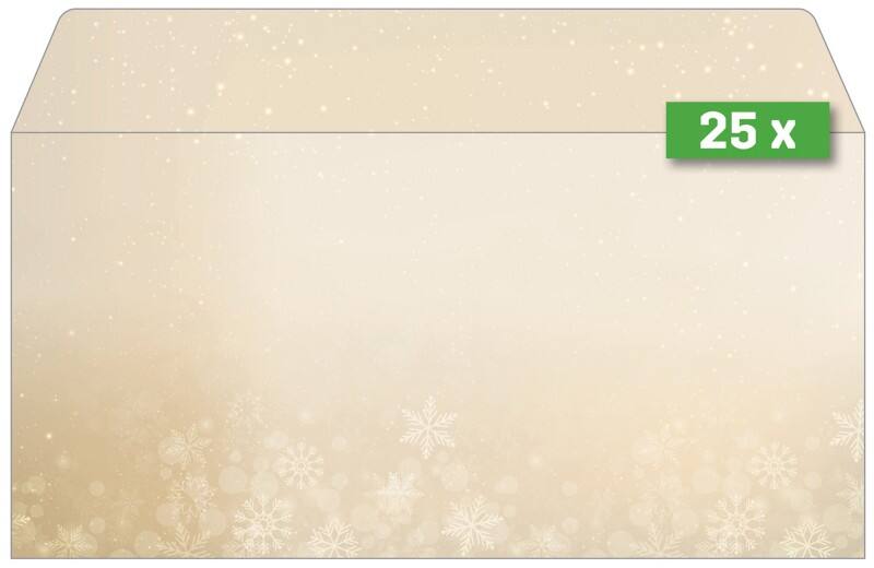 Sigel Weihnachten Briefumschläge 2211,10,9 cm Grau 25 Stück