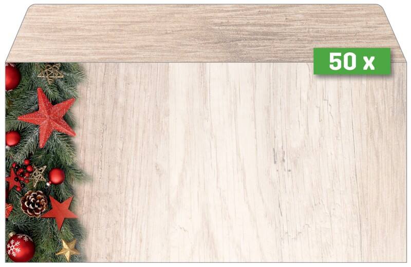 Sigel Chalet Style Briefumschläge 22 x 10,5 cm Blau, Kupfer 50 Stück