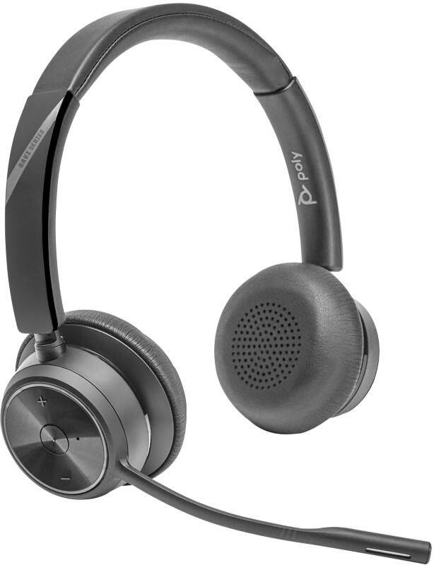HP Poly Savi Kabellos Headset Kopfbügel Mit Bluetooth Mit Mikrofon Stereo 7420 Schwarz
