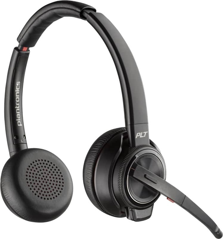 HP Poly Savi Kabellos Headset Kopfbügel Mit Mikrofon Stereo 8220-M Schwarz