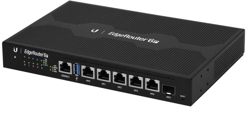 Ubiquiti EdgeRouter 6P kabelgebundener Router Gigabit Ethernet Schwarz
