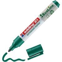 edding ecoline E-21 Permanentmarker  Rundspitze  - 3 mm Grün Nachfüllbar