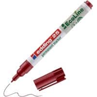 edding ecoline E-25 Permanentmarker  Rundspitze  - 1 mm Rot Nachfüllbar