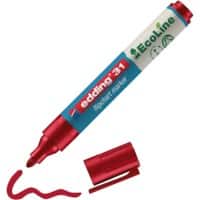 edding ecoline E-31 Flipchart-Marker  Rundspitze  - 3 mm Rot Nachfüllbar