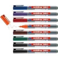 edding E-361 Whiteboard-Marker Farbig Sortiert Rundspitze 1 mm 8 Stück