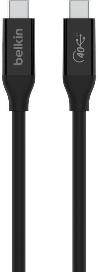 Belkin USB-Kabel USB-C Stecker auf USB-C Stecker 0,8 m Schwarz