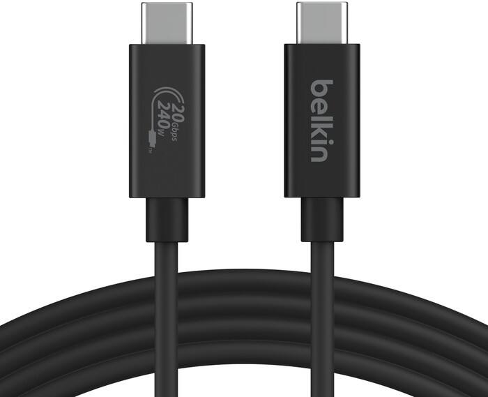 Belkin USB-Kabel USB-C Stecker auf USB-C Stecker 2 m Schwarz