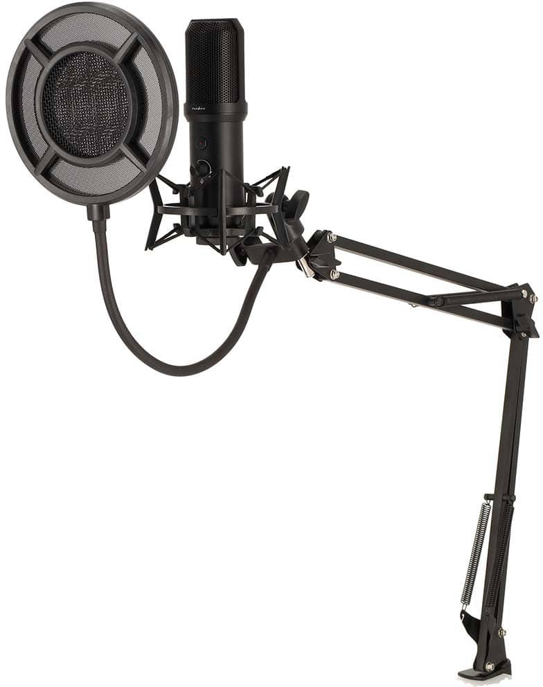 Nedis GSMIC410BK Kabelgebundenes Mikrofon 1,7 m Schwarz