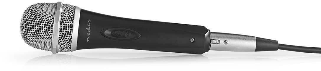 Nedis MPWD50BK Kabelgebundenes Mikrofon 5 m Grau, Schwarz