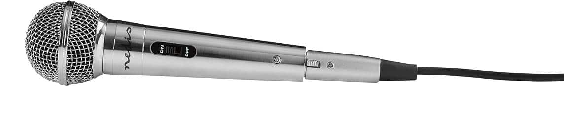 Nedis MPWD45GY Kabelgebundenes Mikrofon 5 m Silber