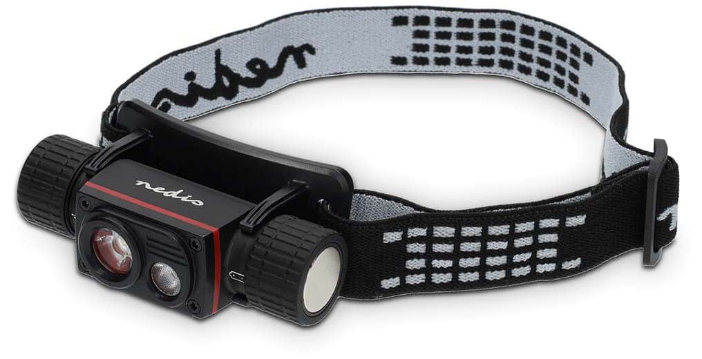 Nedis Stirnlampe USB powered Schwarz
