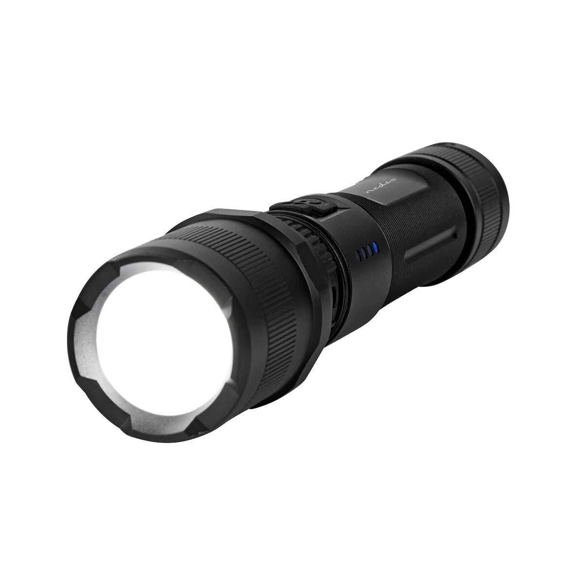 Nedis Taschenlampe Batteriebetrieben Schwarz