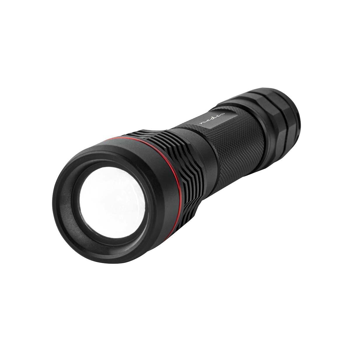 Nedis Taschenlampe Batteriebetrieben Schwarz