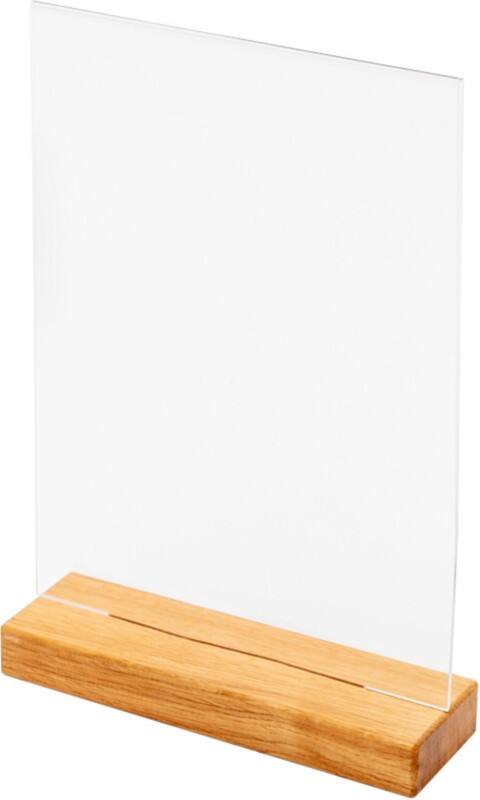 SHOWDOWN Tischaufsteller DIN A4 T-Form 21 (B) x 6 (T) x 32,5 (H) cm Braun