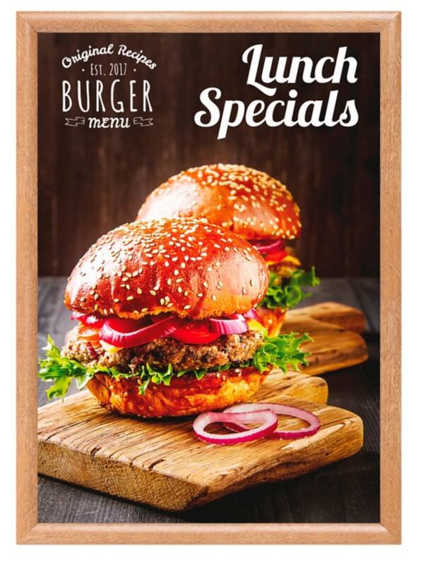 SHOWDOWN A2 Klapprahmen Braun KRA2G25LB 45,1 (B) x 1,1 (T) x 62,5 (H) cm