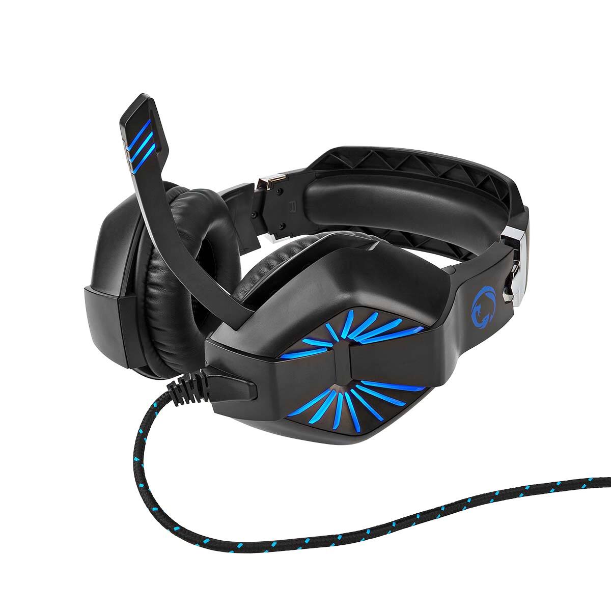Nedis Kabelgebundenes Gaming-Headset GHST250BK Schwarz