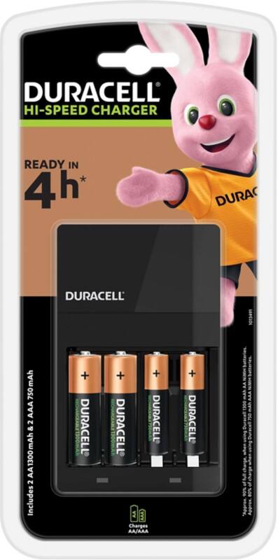 Duracell Batterieladegerät 1300 mAh und 4 Batterien