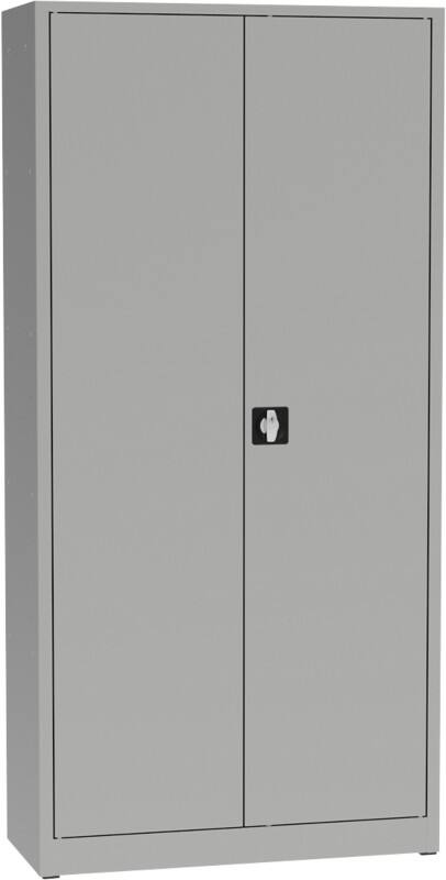 Universal Schrank Metall 4 Fachböden 950 x 400 x 1.950 mm Grau