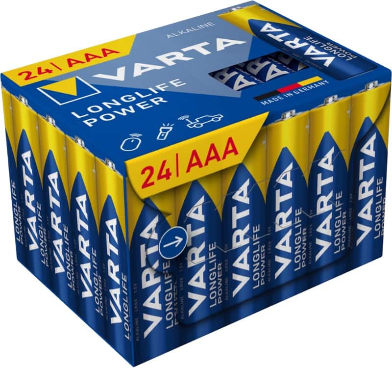 VARTA-Batterien LONGLIFE Power AAA 1250 mAh Alkaline 24 Stück