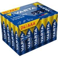 VARTA-Batterien LONGLIFE Power AAA 1250 mAh Alkaline 24 Stück