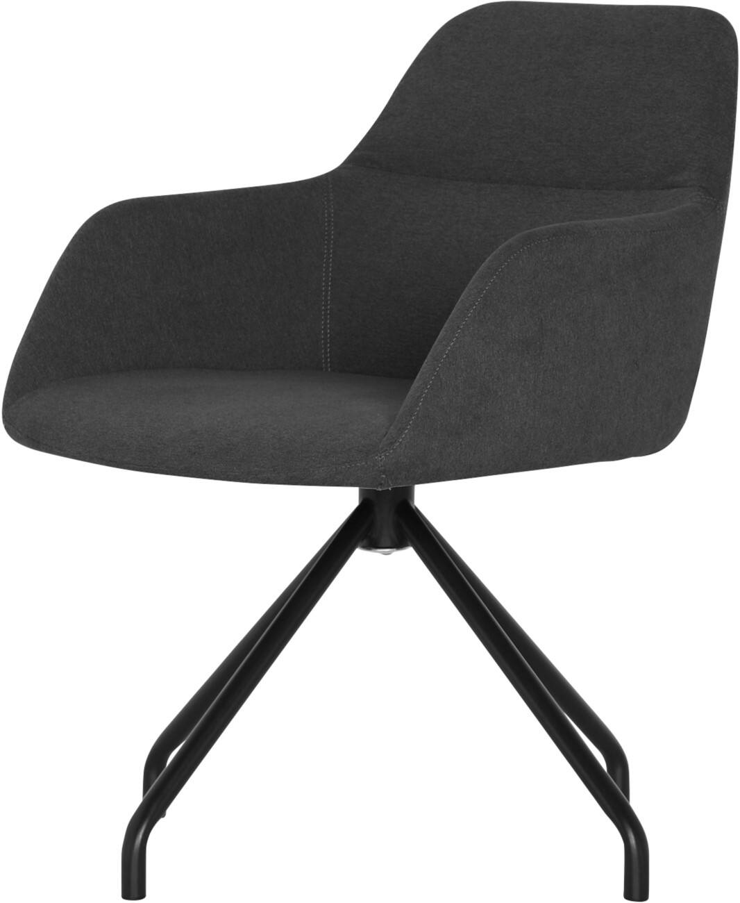 Schaffenburg Konferenzstuhl Stoff Anthrazit 590 × 460 × 835 mm