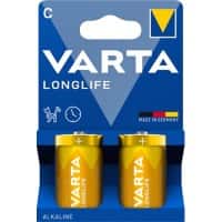 VARTA Batterien Longlife LR14 LR14 Alkali 1.5 V 2 Stück 