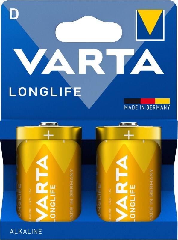VARTA Batterien Longlife LR20 Alkali 1.5 V 2 Stück
