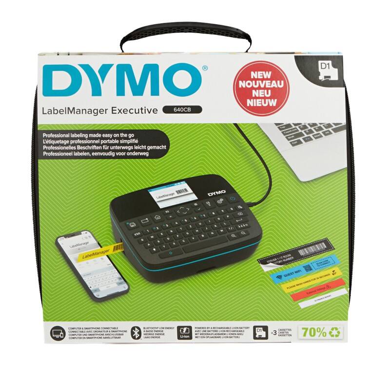 DYMO LabelManager Executive 640 CB Etikettendrucker-Kit Thermodruck QWERTZ Schwarz